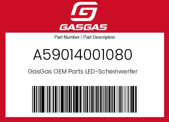 0 Gasgas OEM Part A59014001080