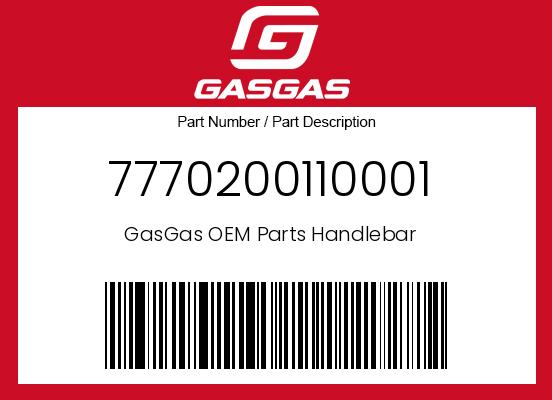 0 Gasgas OEM Part 7770200110001