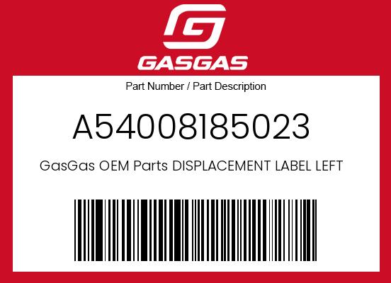 0 Gasgas OEM Part A54008185023
