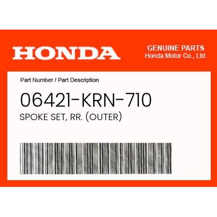 2008 Honda CRF250R OEM Part 06421-KRN-710