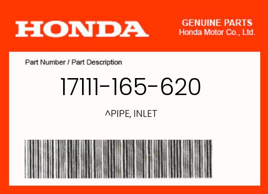 2000 Honda XR50 OEM Part 17111-165-620