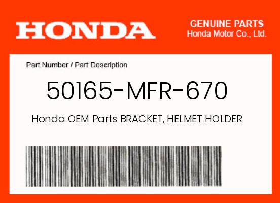 0 Honda OEM Part 50165-MFR-670