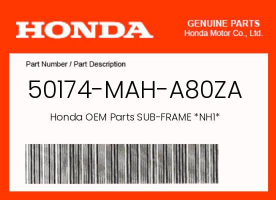 0 Honda OEM Part 50174-MAH-A80ZA