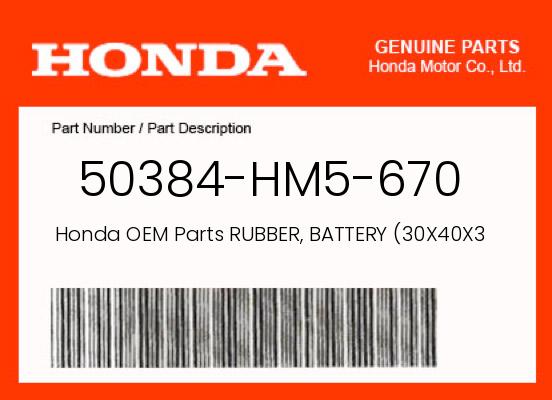 0 OEM Part 50384-HM5-670