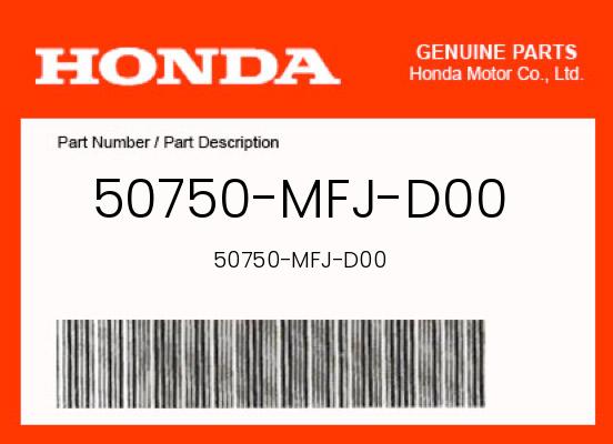 0 Honda OEM Part 50750-MFJ-D00