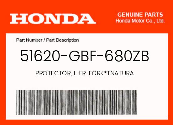 0 Honda OEM Part 51620-GBF-680ZB