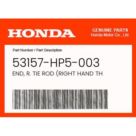 2016 HONDA OEM Part 53157-HP5-003