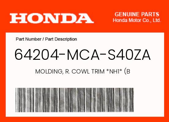 0 OEM Part 64204-MCA-S40ZA