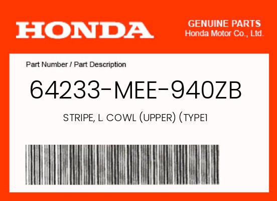 0 OEM Part 64233-MEE-940ZB