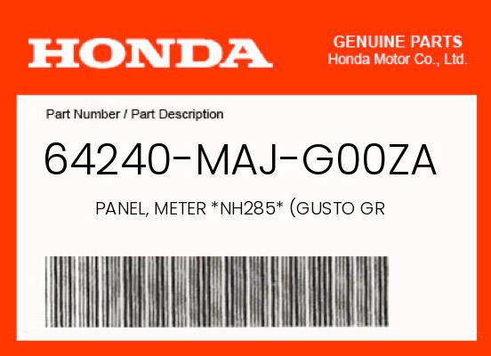 0 Honda OEM Part 64240-MAJ-G00ZA