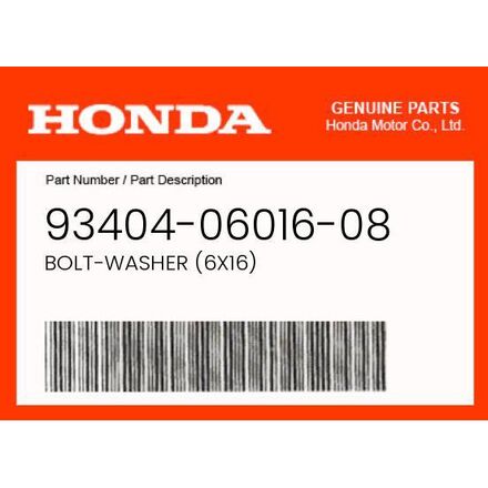 2018 Honda OEM Part 93404-06016-08