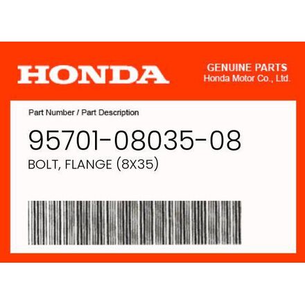 2012 Honda OEM Part 95701-08035-08