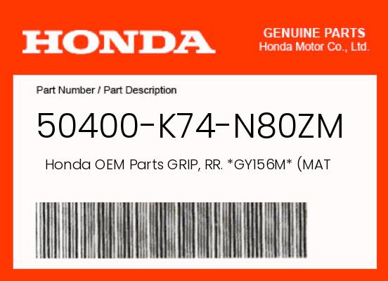0 OEM Part 50400-K74-N80ZM