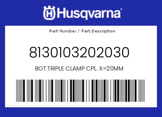 BOT.TRIPLE CLAMP CPL. X=20MM undefined