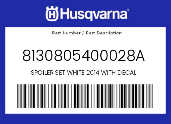 0 Husqvarna OEM Part 8130805400028A