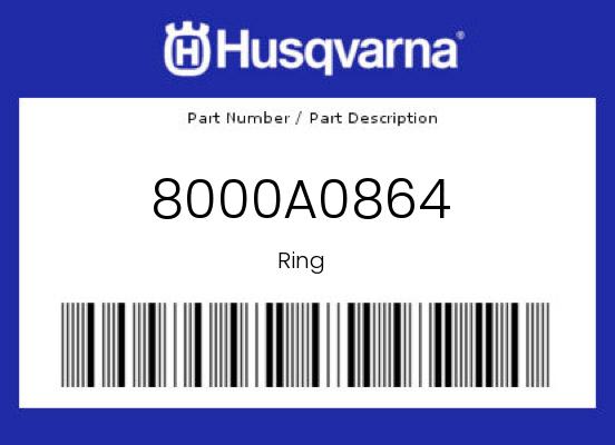 2007 Husqvarna OEM Part 8000A0864