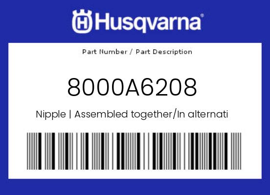 0 Husqvarna OEM Part 8000A6208