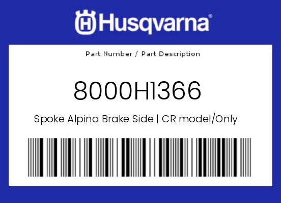 0 Husqvarna OEM Part 8000H1366