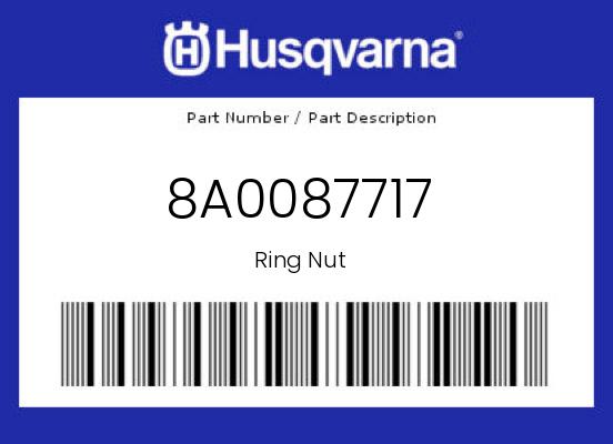 0 Husqvarna OEM Part 8A0087717
