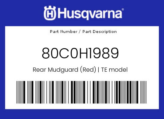 0 Husqvarna OEM Part 80C0H1989