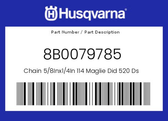 0 Husqvarna OEM Part 8B0079785