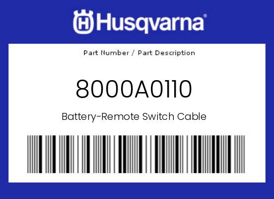 0 Husqvarna OEM Part 8000A0110