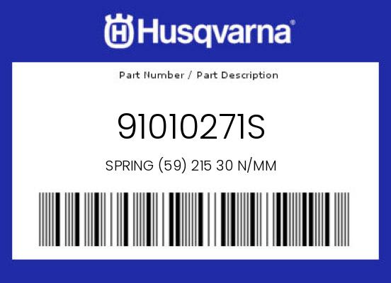 0 Husqvarna OEM Part 91010271S