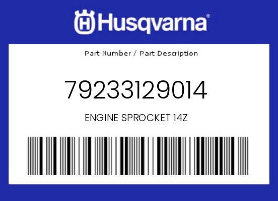 ENGINE SPROCKET 14Z undefined