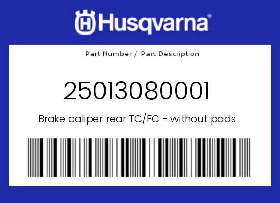 0 Husqvarna OEM Part 25013080001