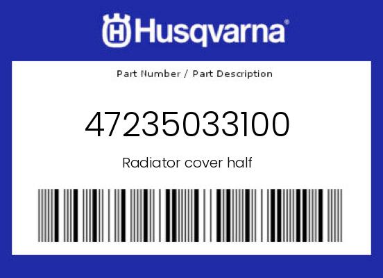 0 Husqvarna OEM Part 47235033100
