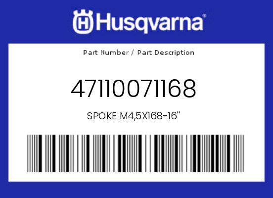 0 Husqvarna OEM Part 47110071168