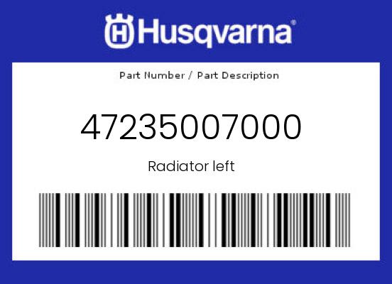 Radiator left undefined