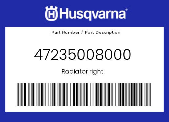 Radiator right undefined