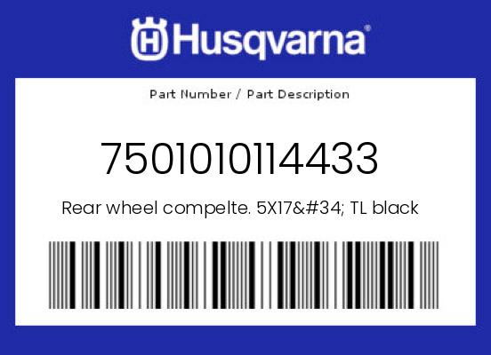 0 Husqvarna OEM Part 7501010114433