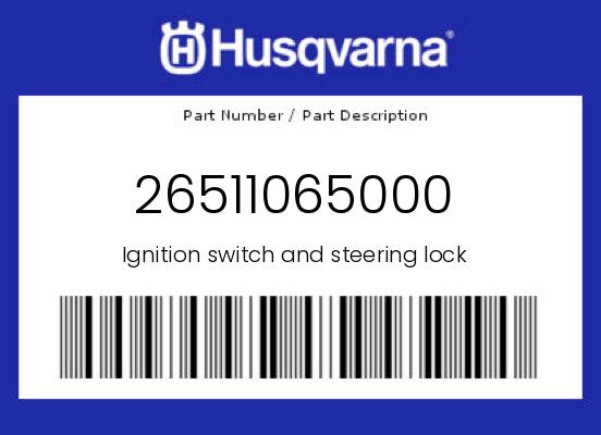 0 Husqvarna OEM Part 26511065000