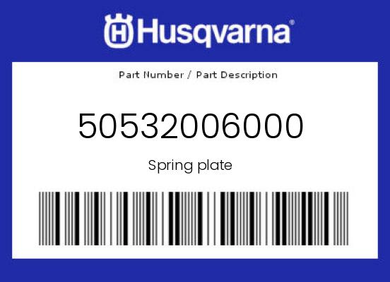 0 Husqvarna OEM Part 50532006000