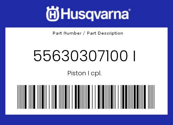 0 Husqvarna OEM Part 55630307100 I