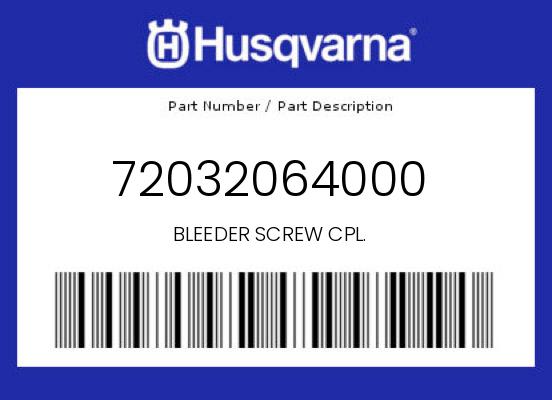 BLEEDER SCREW CPL. undefined