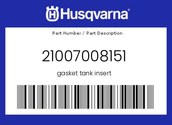 0 Husqvarna OEM Part 21007008151