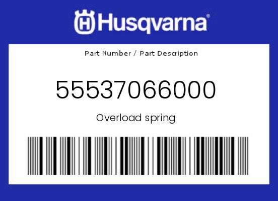 0 Husqvarna OEM Part 55537066000