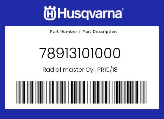 0 Husqvarna OEM Part 78913101000