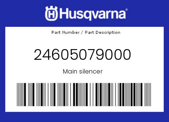 0 Husqvarna OEM Part 24605079000