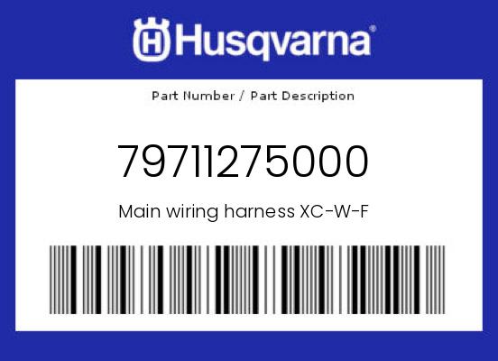 0 Husqvarna OEM Part 79711275000