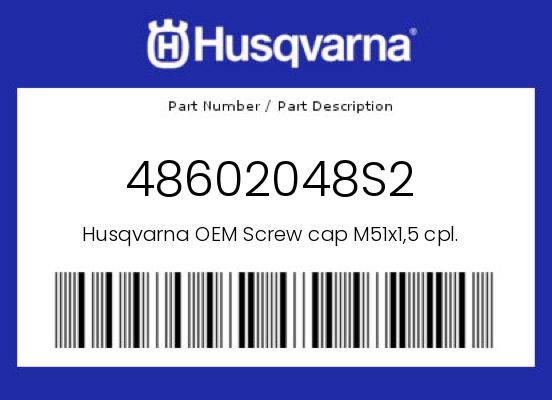 0 Husqvarna OEM Part 48602048S2