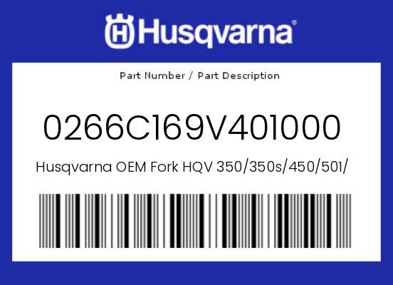 0 Husqvarna OEM Part 0266C169V401000