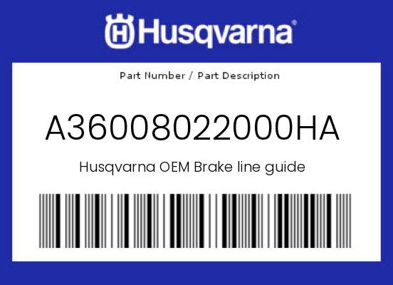 0 Husqvarna OEM Part A36008022000HA