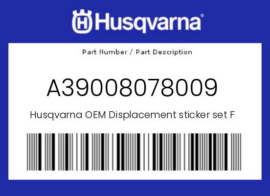 0 Husqvarna OEM Part A39008078009