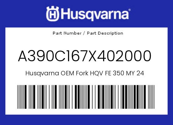 0 Husqvarna OEM Part A390C167X402000
