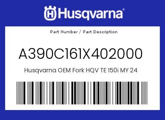0 Husqvarna OEM Part A390C161X402000