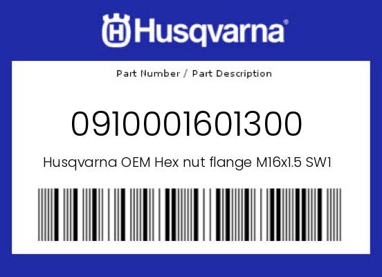 0 Husqvarna OEM Part 0910001601300